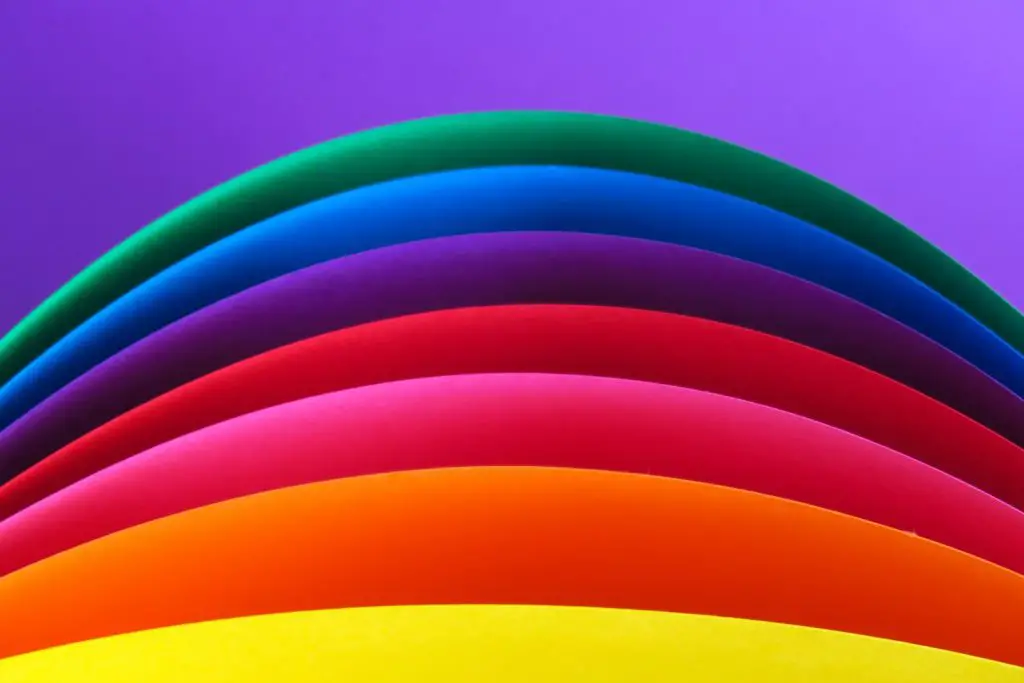 multicolored rainbow color temperature