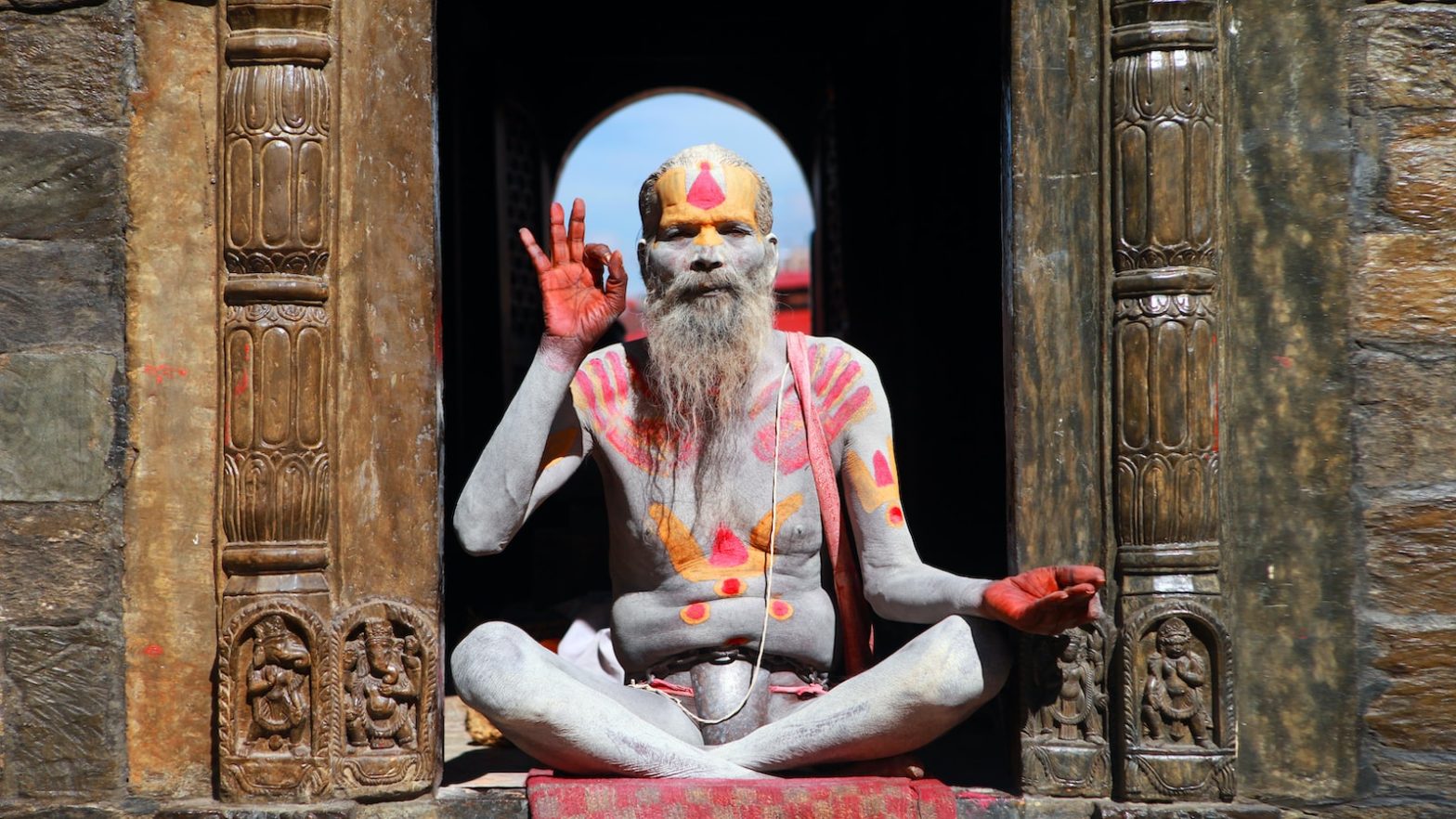 monk meditate how long man sitting on brown wall
