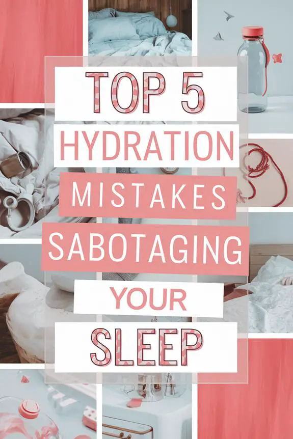 hydration mistakes disrupting sleep