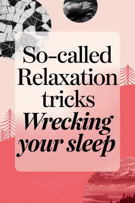 sleep disrupting relaxation techniques
