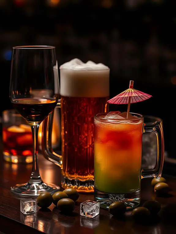 Top 11 Foods To Avoid for Better Sleep 4 variety of alcoholic beverages