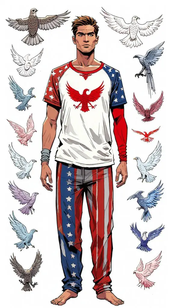 americana inspired sleepwear styles
