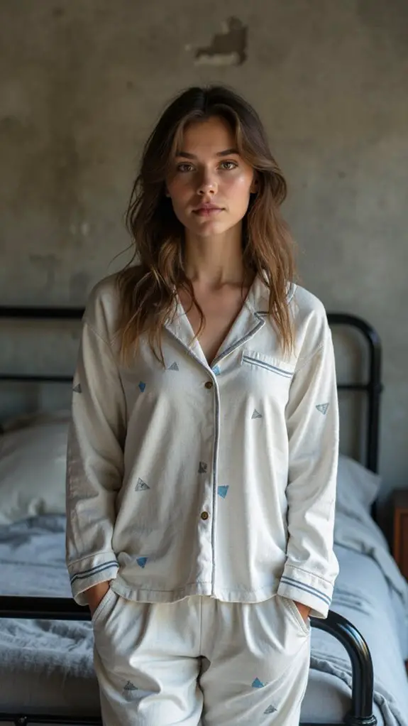Brutal Beauty: Industrial Bedroom Style Meets Sleepwear 6 bold geometric sleepwear designs