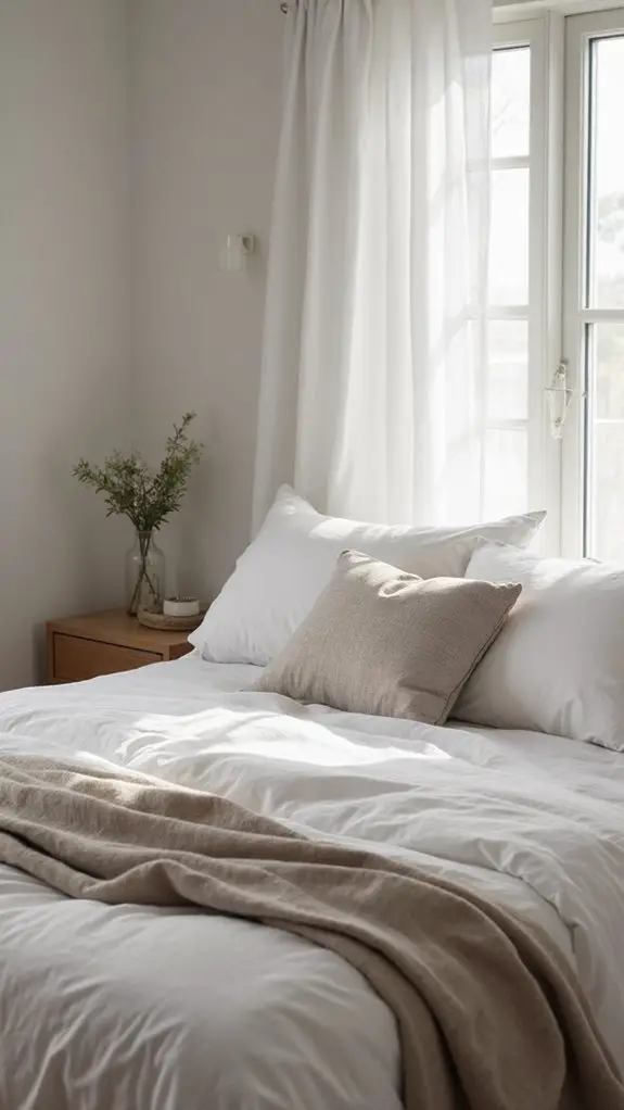Dreamy Minimalist Sleep Sanctuaries: Matching Sets Guide 3 coordinated bedding color harmony