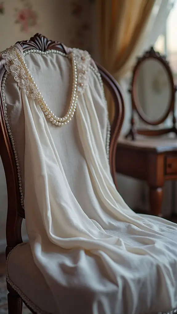 10 Dreamy Victorian-Inspired Bedroom & Sleepwear Sets 9 elegant pearl embellishments decor