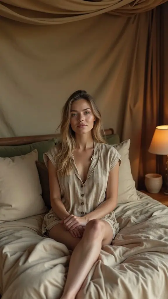 5 Wild Ways To Style Safari-Chic Bedrooms 10 khaki cotton safari sleepwear