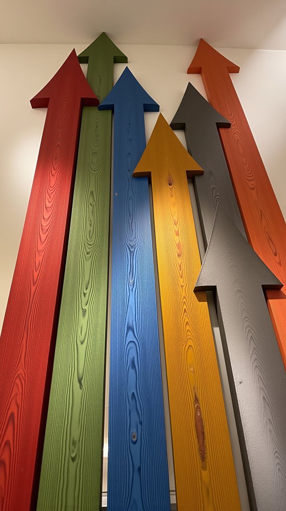 artistic arrowhead design arrangement