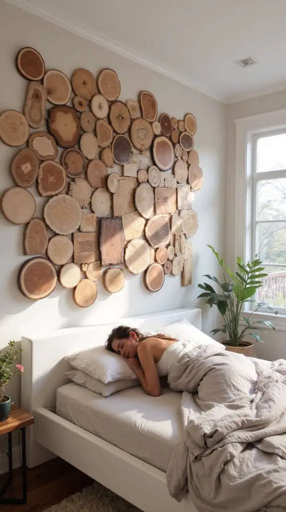 artistic geometric wood display