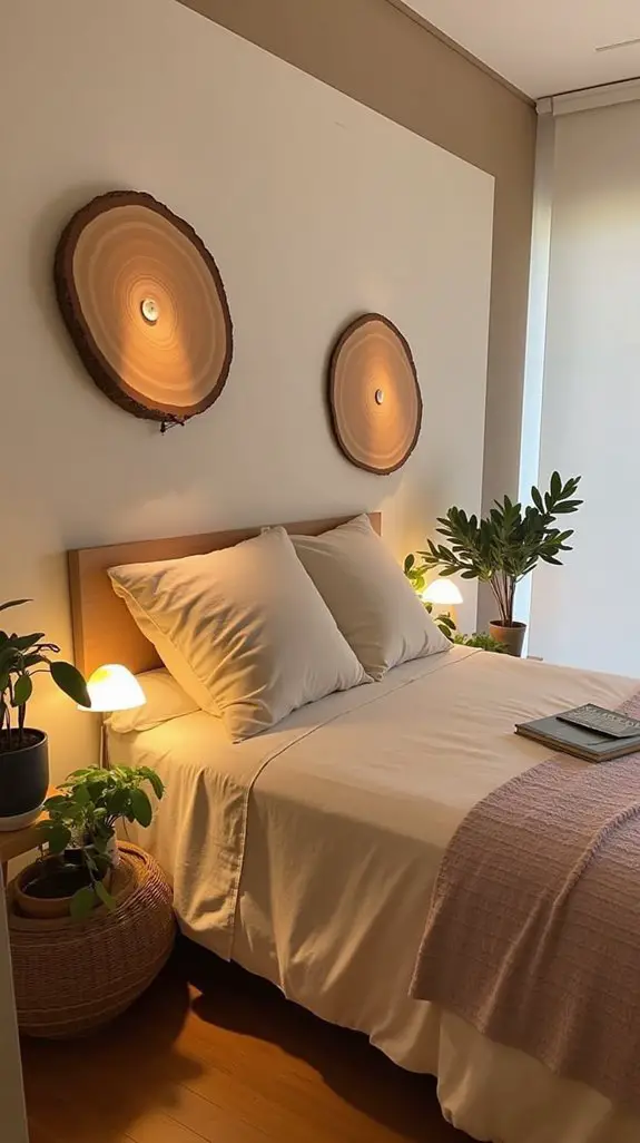 Why Symmetrical Wood Slices Transform Your Sleep Space? 4 calming balance for serenity