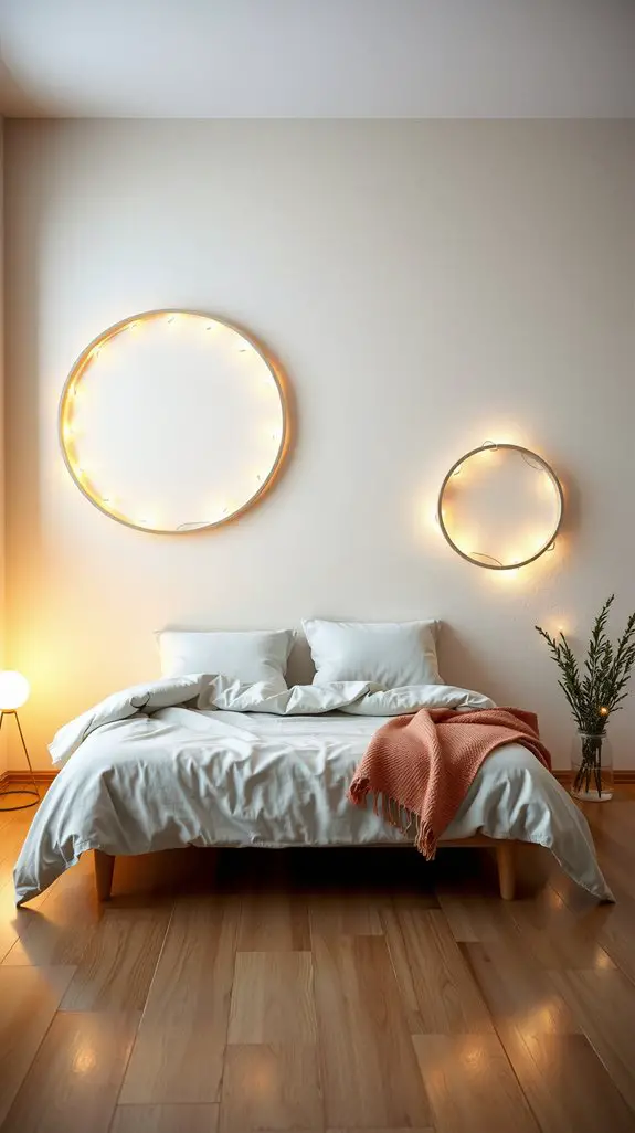 15 Timeless Round Wood Wall Art Patterns 16 celestial minimalist halo designs