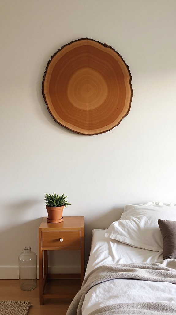 What Makes Wood Slice Art So Perfectly Simple? 2 elegant natural wood decor