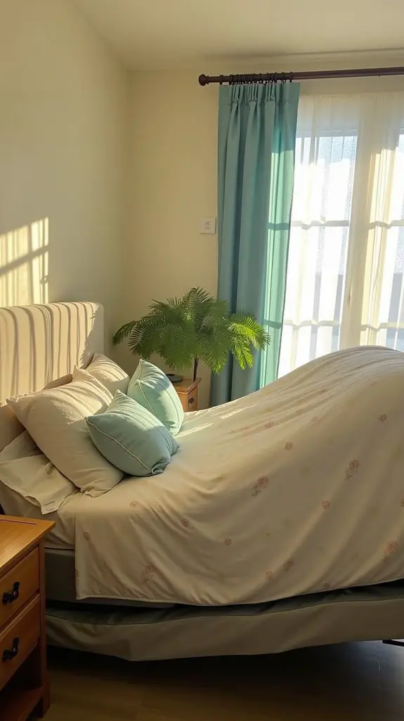elevate bed for lung function