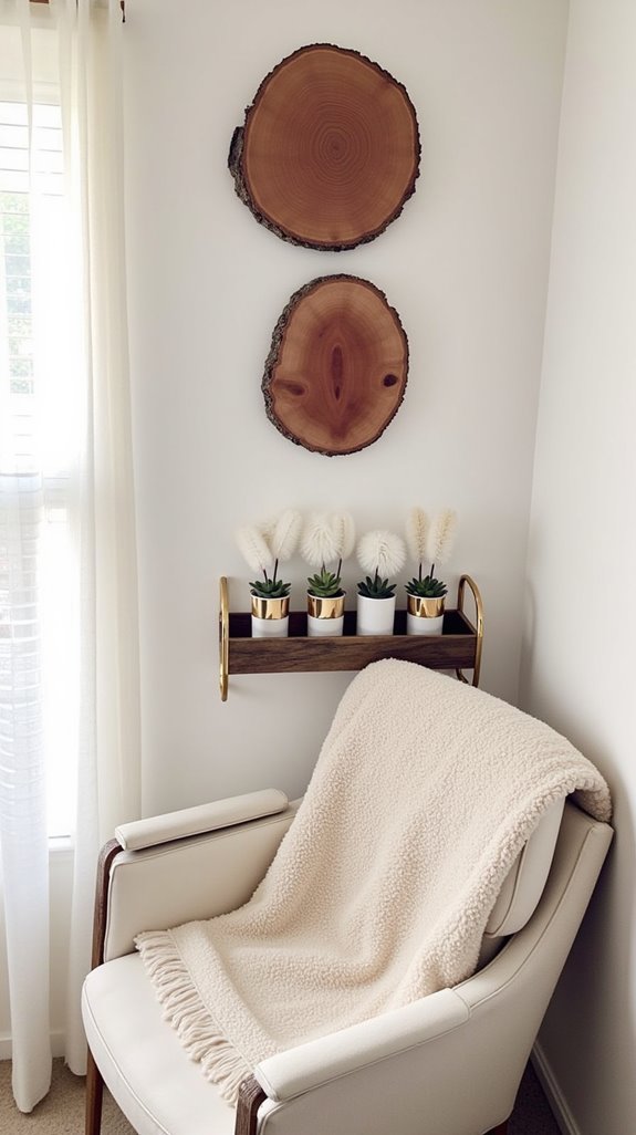 What Makes Wood Slice Art So Perfectly Simple? 8 elevate design with textures