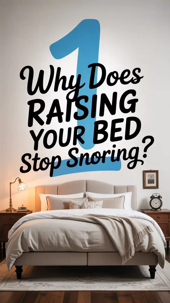 elevated bed reduces snoring