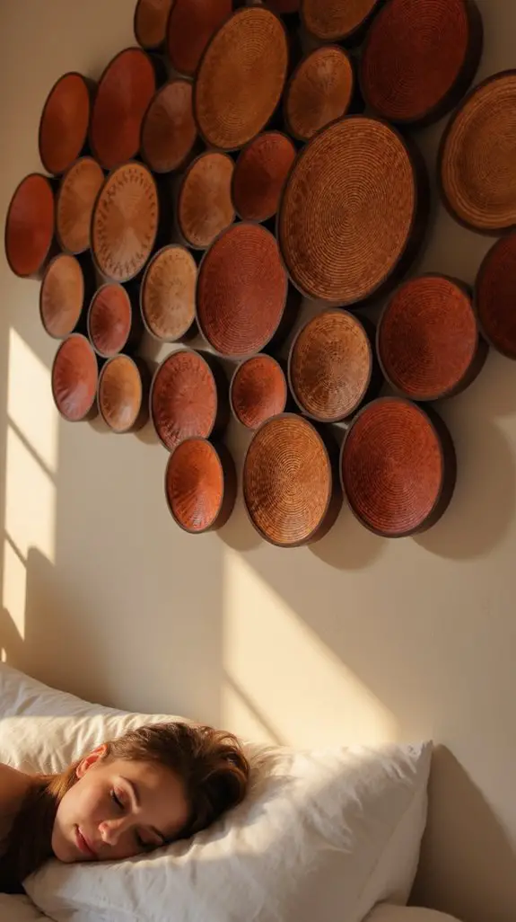 layered textured wall decor