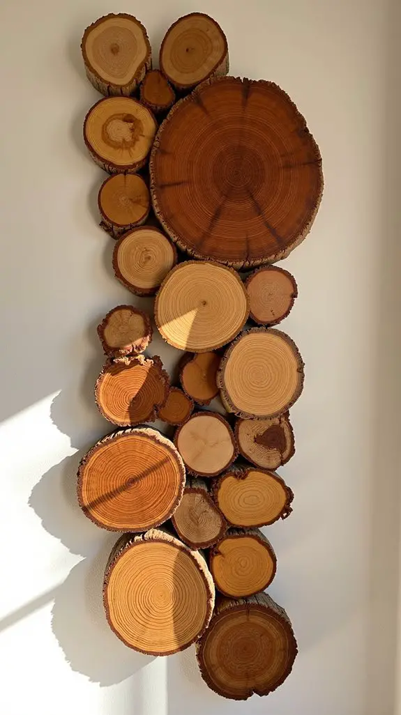 Timeless Wood Slice Patterns For Natural Gallery Walls 3 layered wood slice patterns