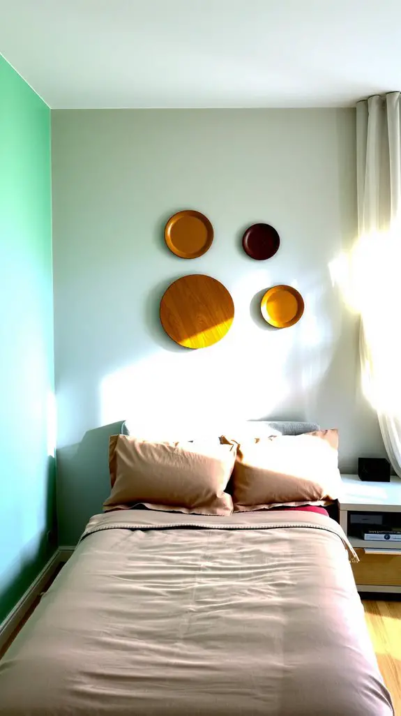 monochromatic circle wall designs