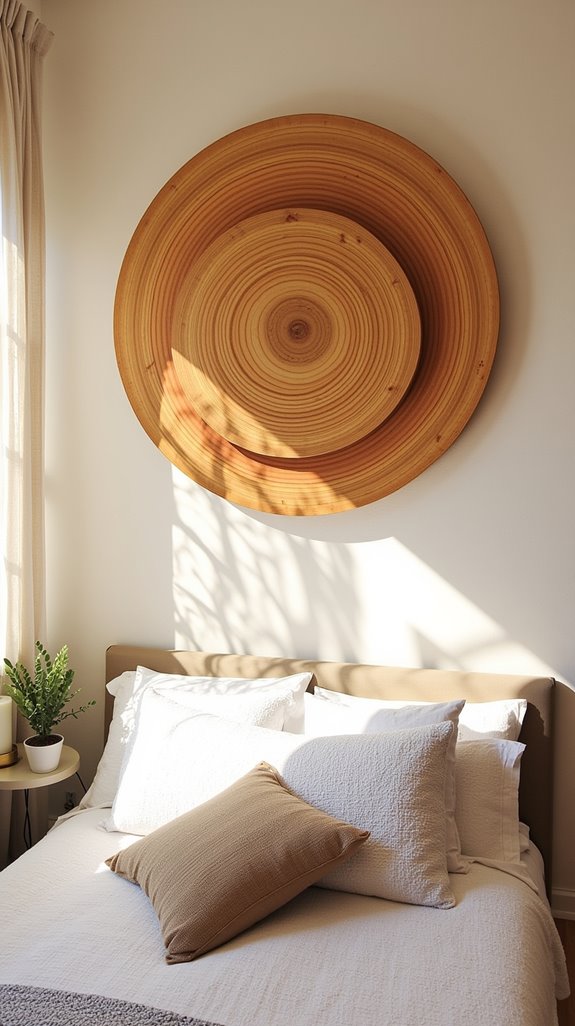 5 Ways To Create Circular Wood Wall Art 6 mounting circular wood art