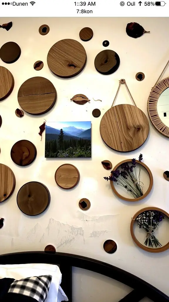 nature inspired circular decor