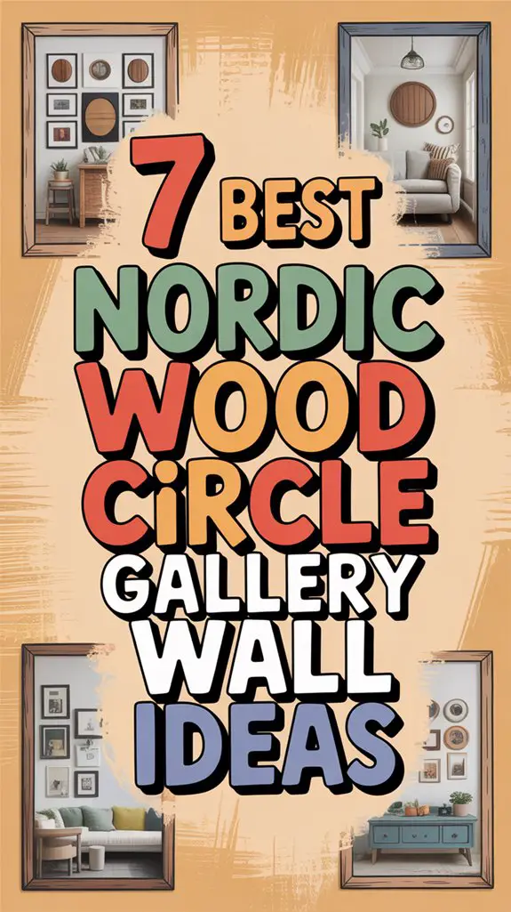 nordic wood circle decor