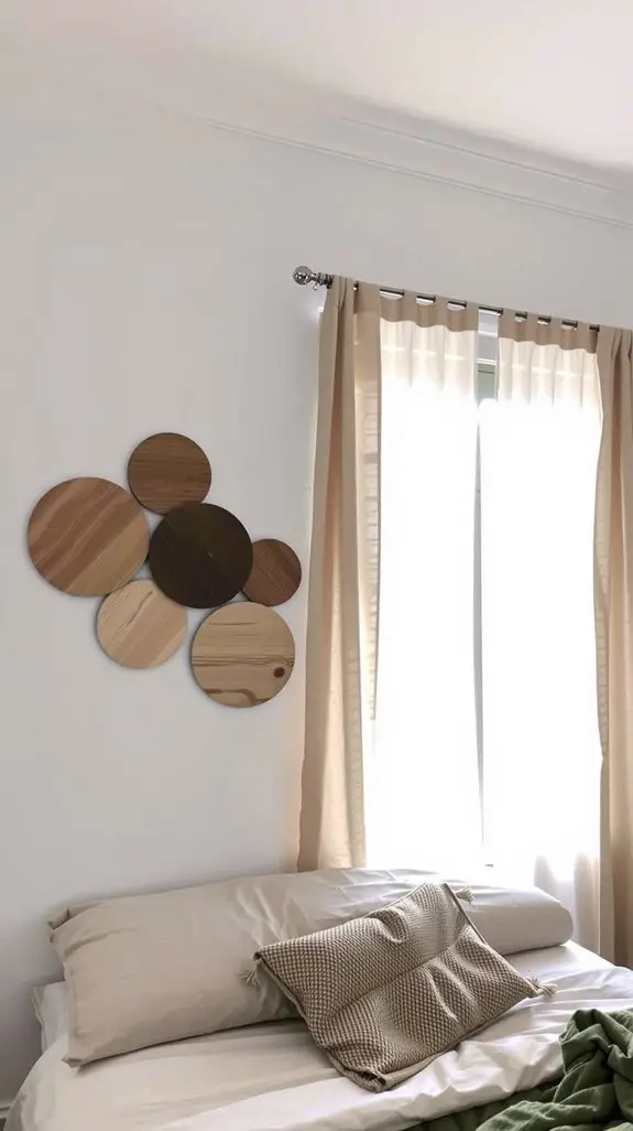 off center circle wall art