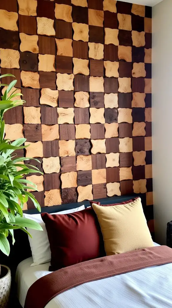 14 Natural Wood Slice Patterns For Statement Walls 5 playful checkerboard design tips