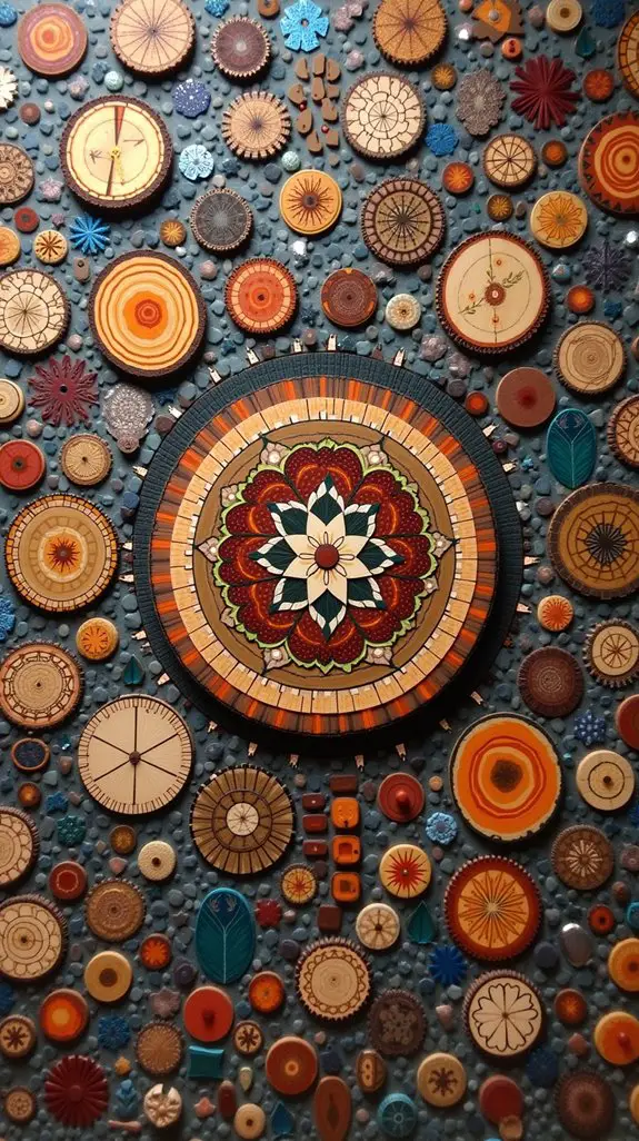 round wood wall art