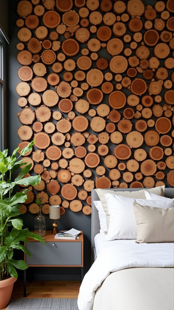 seamless wood slice arrangement