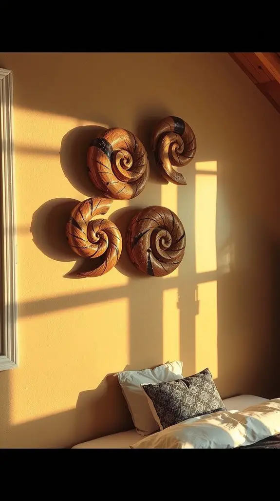 15 Timeless Round Wood Wall Art Patterns 15 sustainable reclaimed wood art