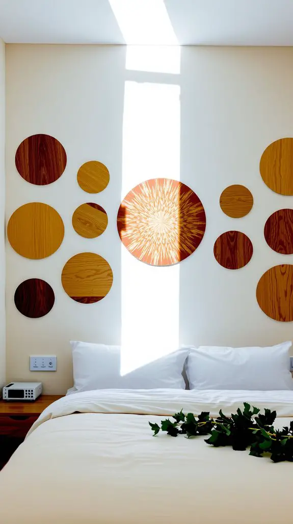 symmetrical circle wall decor