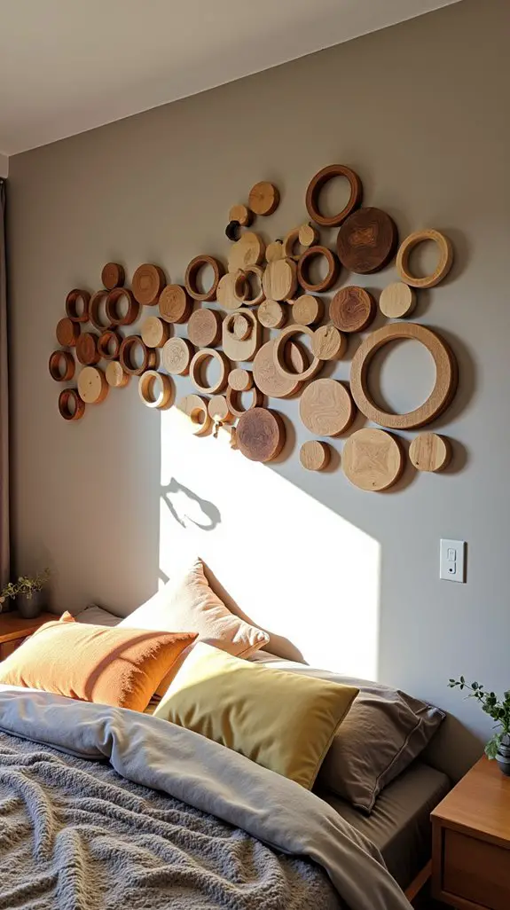 Why Wood Ring Wall Art Captivates Every Space 6 textural contrast with wood