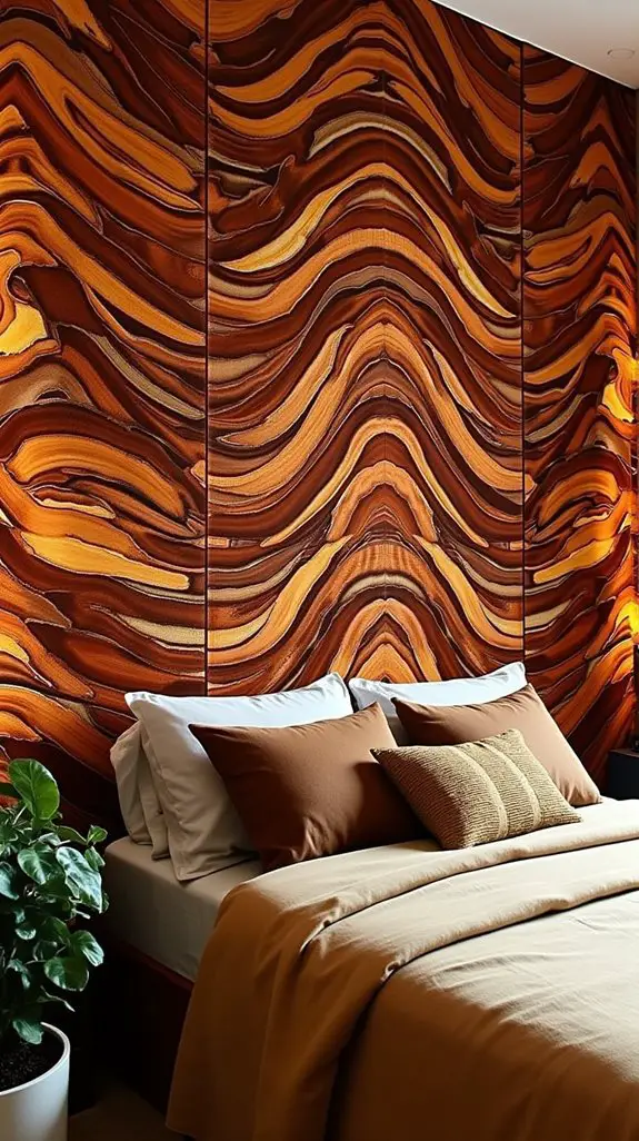 14 Natural Wood Slice Patterns For Statement Walls 13 textured waves create serenity