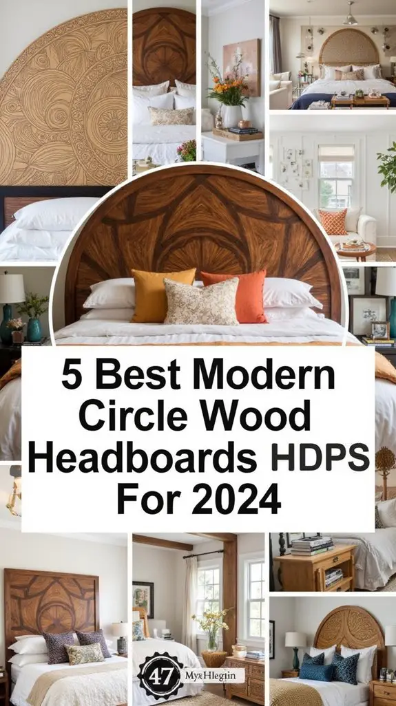 top circle wood headboards