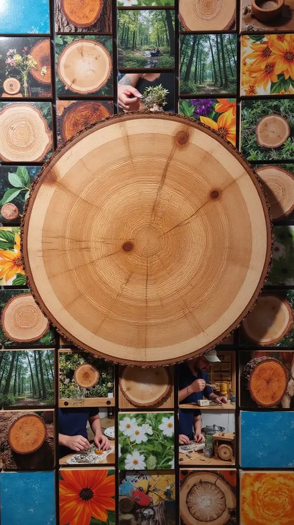 tree ring art beauty