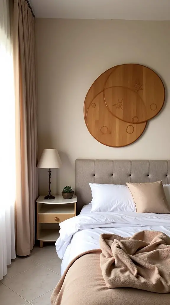 versatile wood disc decor