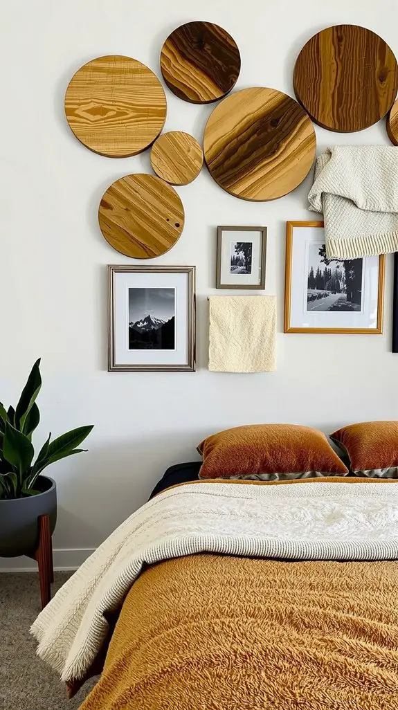 warm wood and contrasting materials