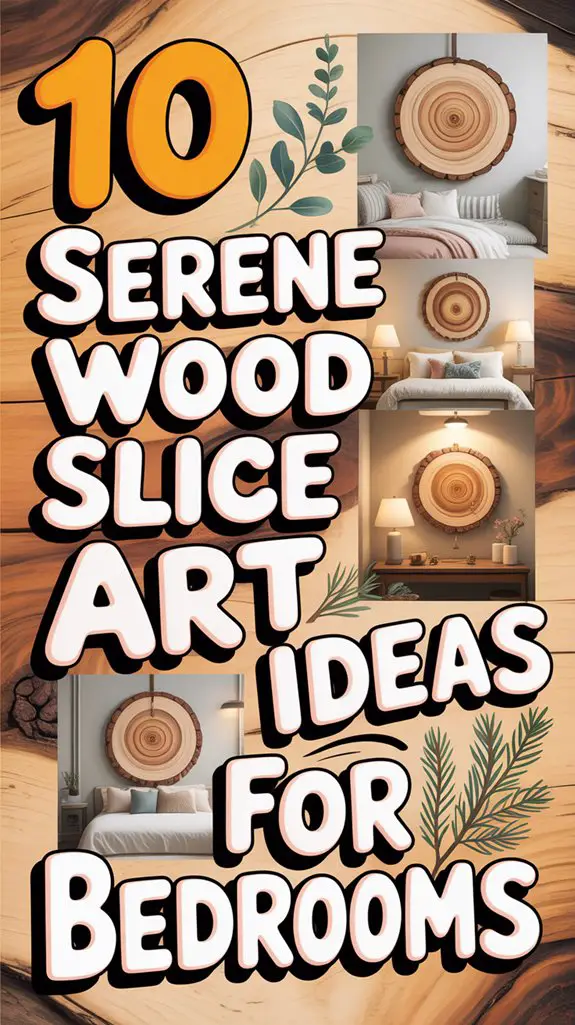 wood slice bedroom decor ideas