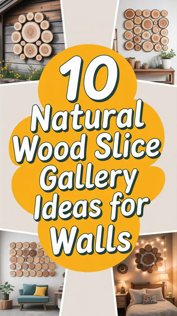 wood slice wall decor