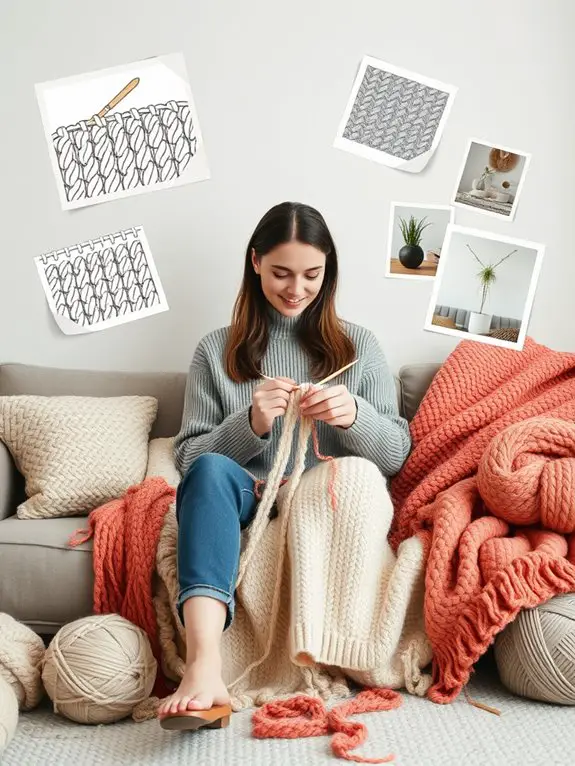 6 Easy DIY Throw Blanket Projects for Beginners 3 beginner friendly knit blanket