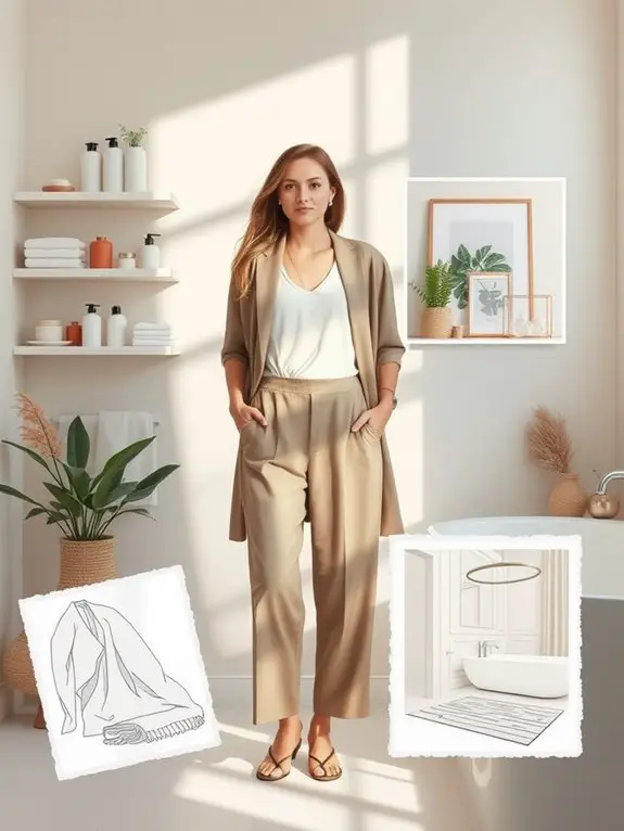 Minimalist Bathroom Decor for Serene Relaxation 5 calm space through decluttering