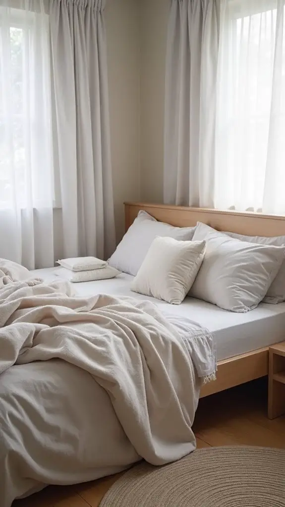 Modern Japanese Sleep Sanctuaries: Bedding Meets Loungewear 3 cohesive sleepwear and bedding