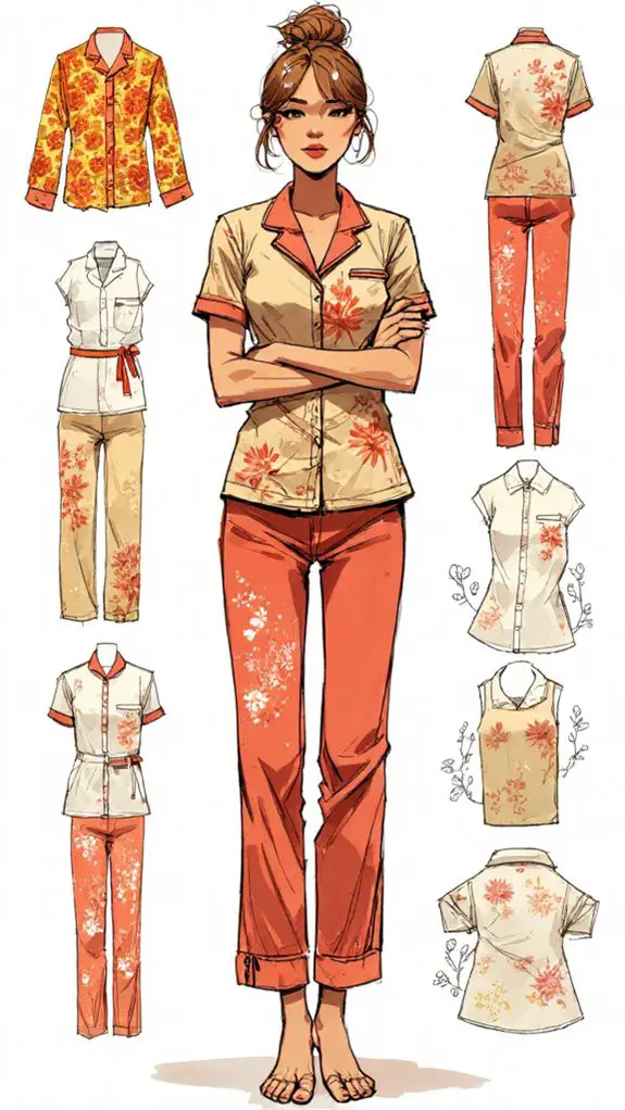 cottagecore pajama and bedding