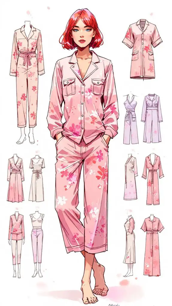 cozy bedding and loungewear