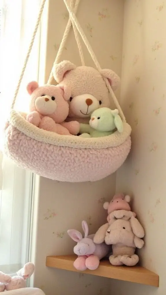 5 Dreamy Kawaii Bedroom Ideas For Cozy Nights 4 cuddly plush toy organization