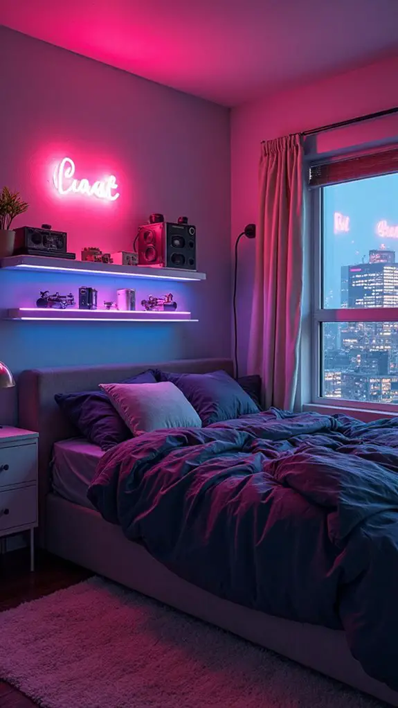 7 Neon-Soaked Bedroom Ideas for Cyberpunk Dreams 5 cyberpunk bedroom decor ideas