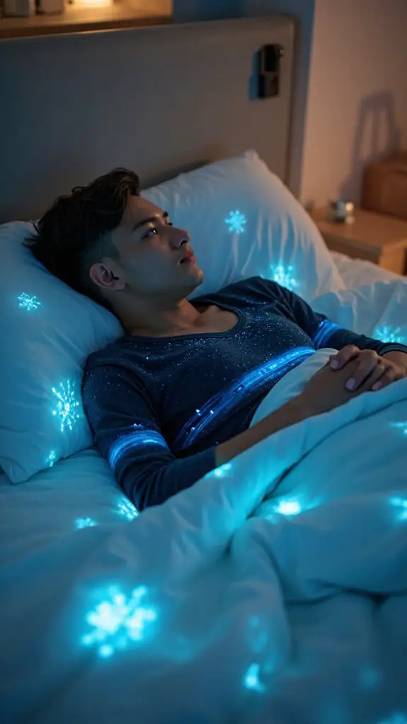 7 Futuristic Techwear Sleep Sets With Glowing Bedding 7 dynamic projection mapped sleepwear