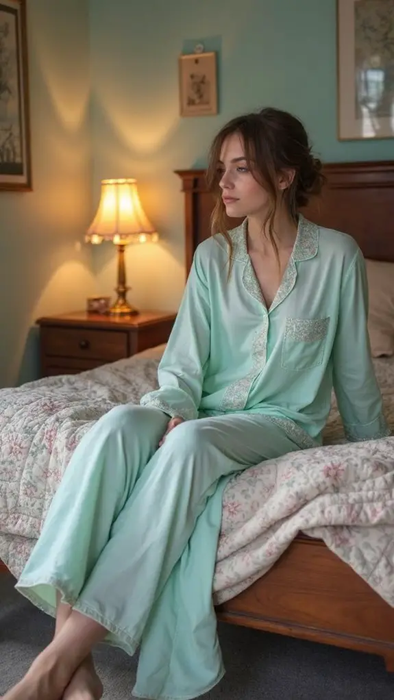 5 Dreamy Holographic Sleep Sets for Retro Bedrooms 2 eco friendly luxurious pajama set
