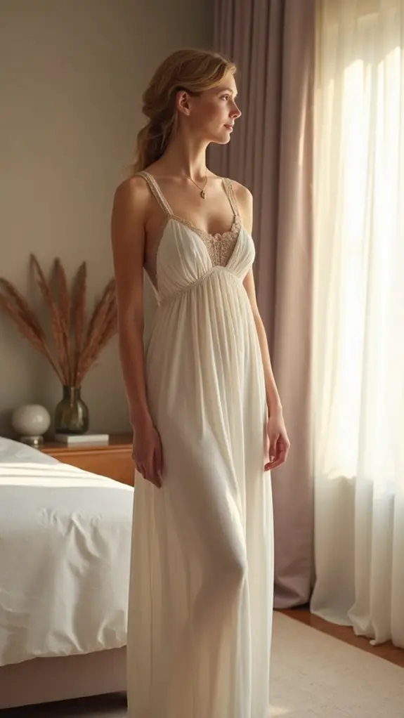 What Makes Empire Nightgowns Pure Regencycore Magic? 2 elegant empire nightwear style
