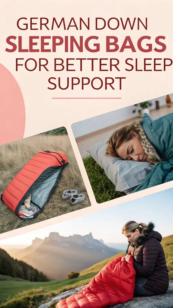 german sleeping bags support
