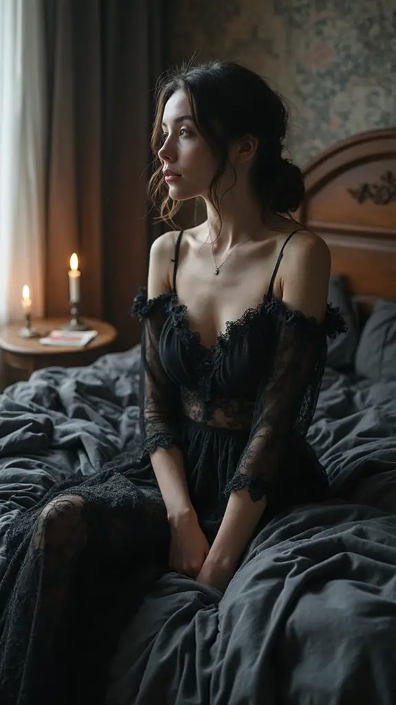 What Makes Gothic Sleepwear Deliciously Dark & Dreamy? 8 gothic lace sleepwear elegance
